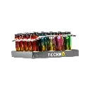 TECHNO TRIPLE TORCH LIGHTER 25CT - ASSORTED