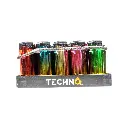 TECHNO TRIPLE TORCH LIGHTER 25CT - ASSORTED