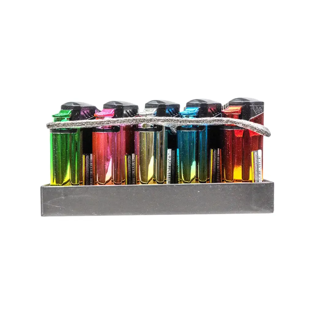 TECHNO TRIPLE TORCH LIGHTER 25CT - ASSORTED
