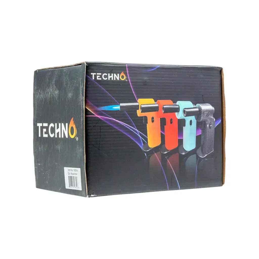 TECHNO SLANT TORCH 4CT - ASSORTED