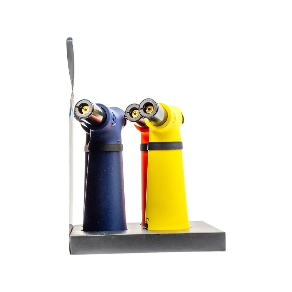 TECHNO 6.75" SLANT TORCH LIGHTER - 4CT