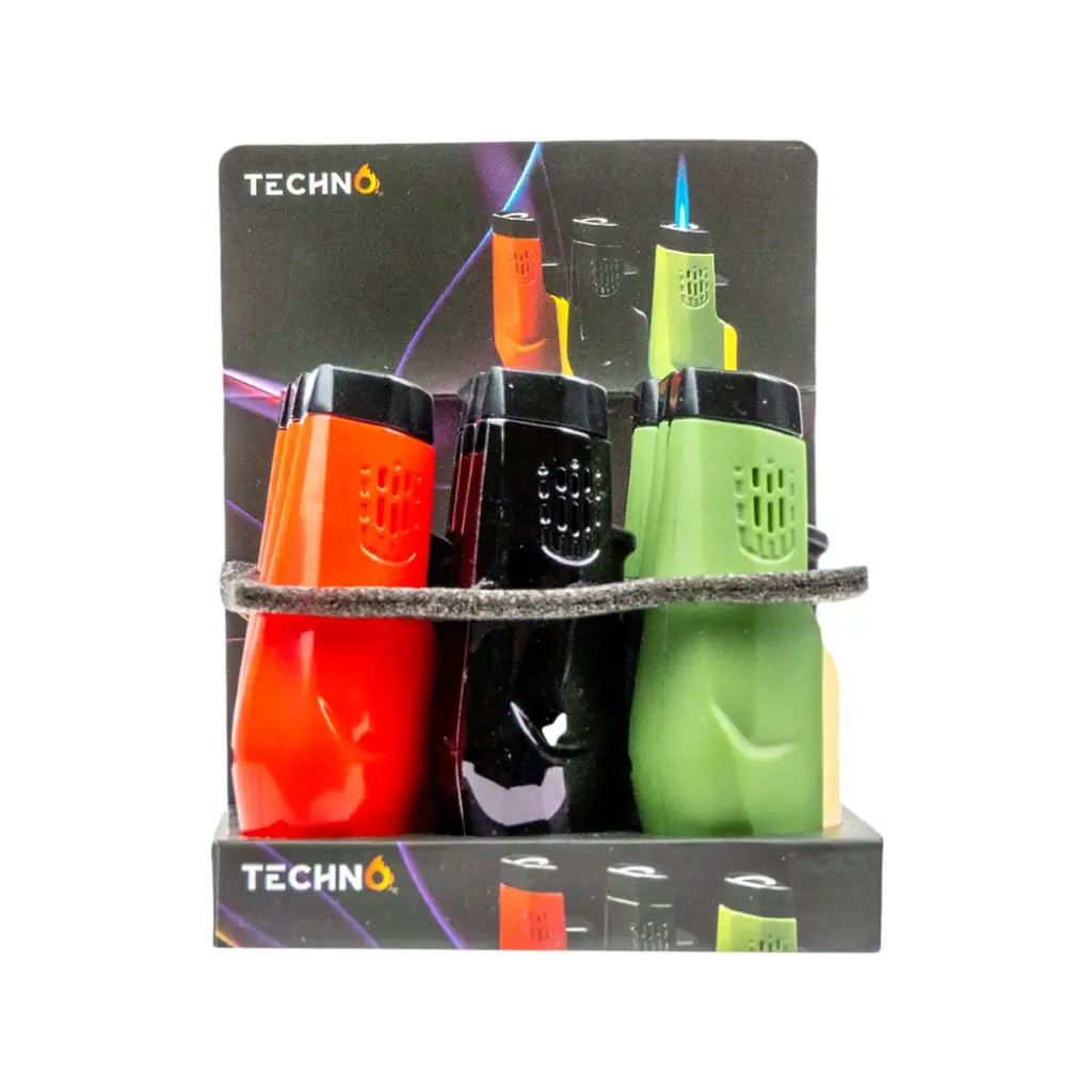 TECHNO TORCH LIGHTER - 9CT