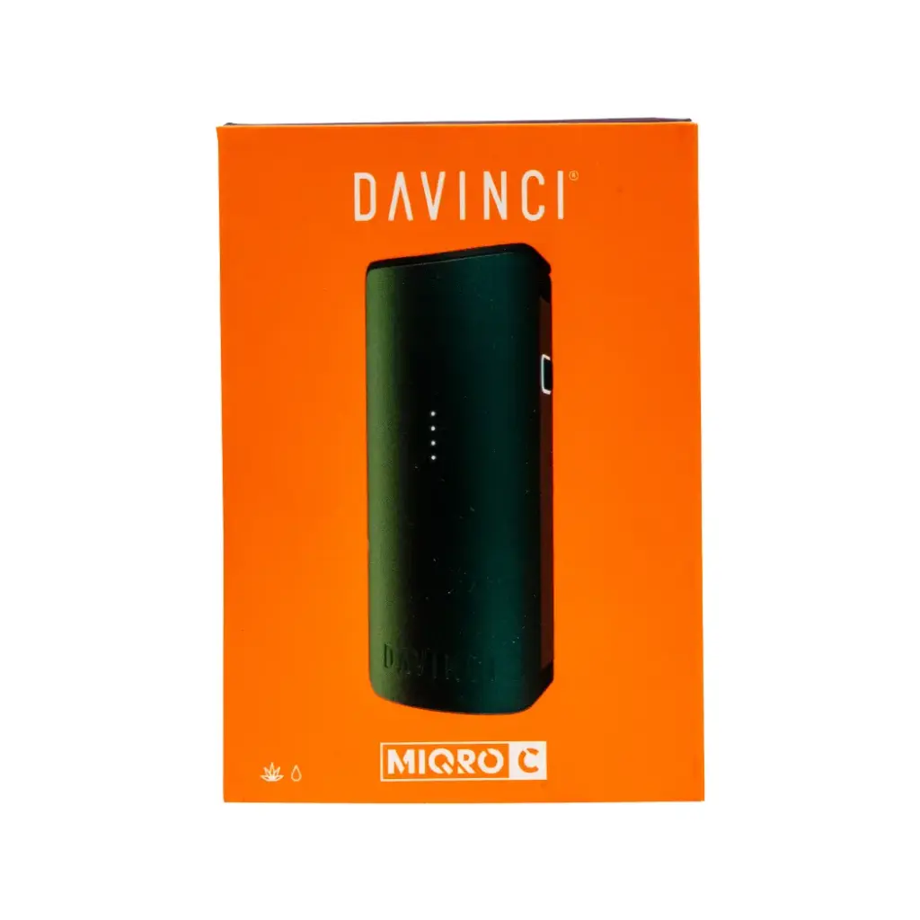 DAVINCI MIQRO-C VAPORIZER FOR DRY HERB AND CONCENTRATE GREEN 1 BOX
