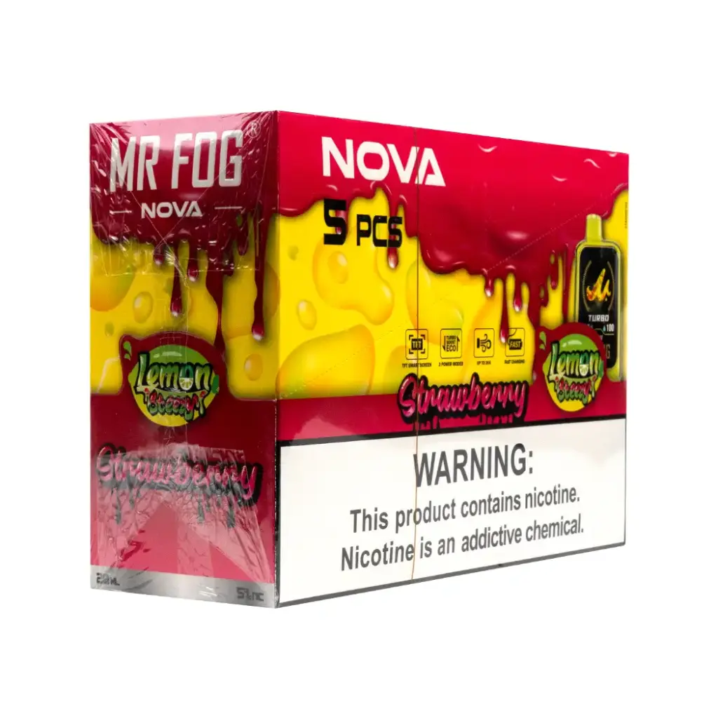 MR FOG NOVA 5PK 36K PUFFS (LEMON STEEZY) STRAWBERRY 