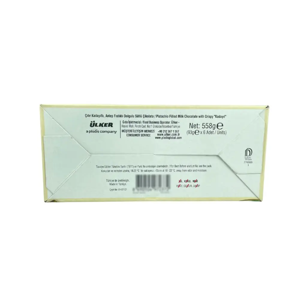 ULKER DUBAI CHOCOLATE 93GM 6PCS