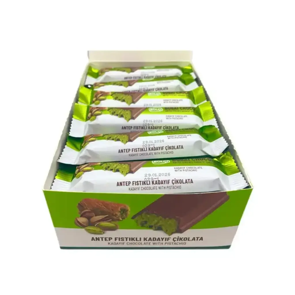 BOLCI ANTEP PISTACHIO & KADAYIF DUBAI CHOCOLATE BAR 30GM