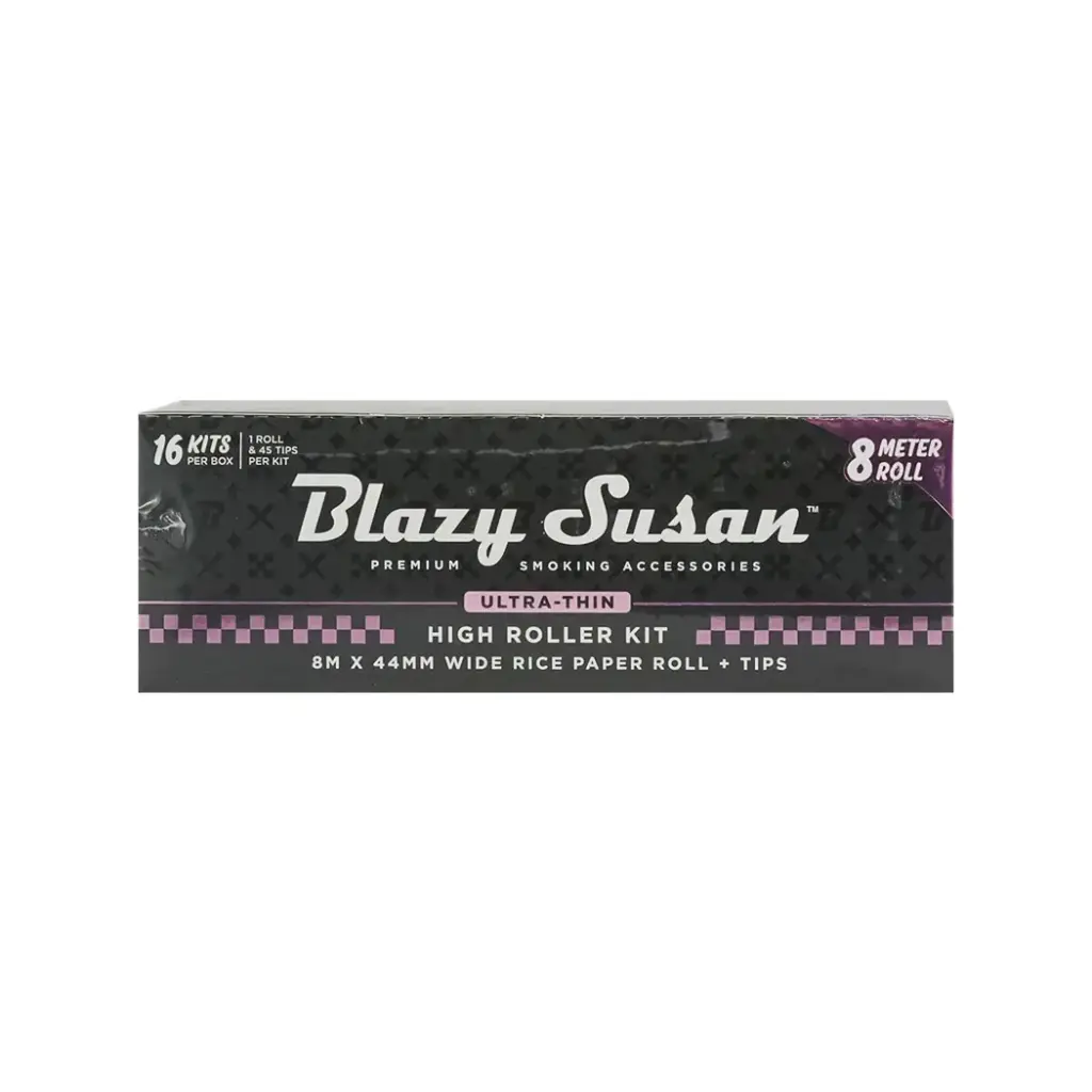 BLAZY TIPS BLACK ULTRA THIN 16 HIGH ROLLER KIT 8 METER ROLL