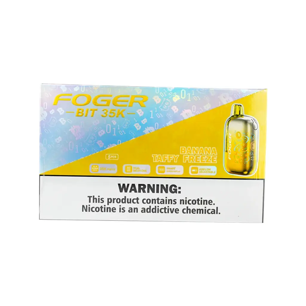 FOGER 5PK BIT 5% DISPOSABLE 35K PUFFS