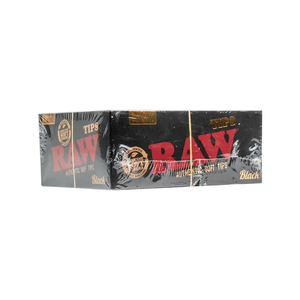 RAW BLACK CLASSIC TIPS 50 PER BOX