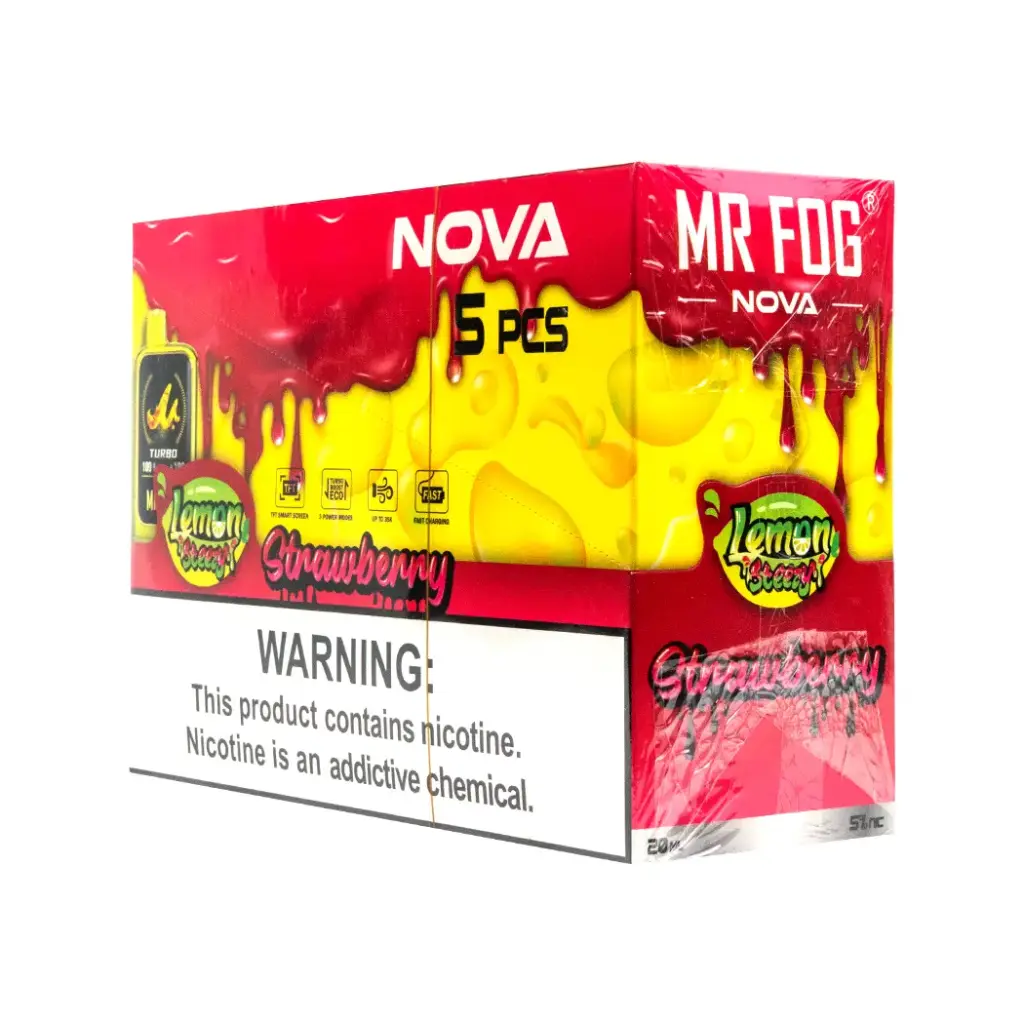 MR FOG NOVA 5PK 36K PUFFS (LEMON STEEZY) STRAWBERRY 