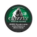 GRIZZLY NICOTINE POUCHES 15MG 5ROLLS WINTERGREEN 